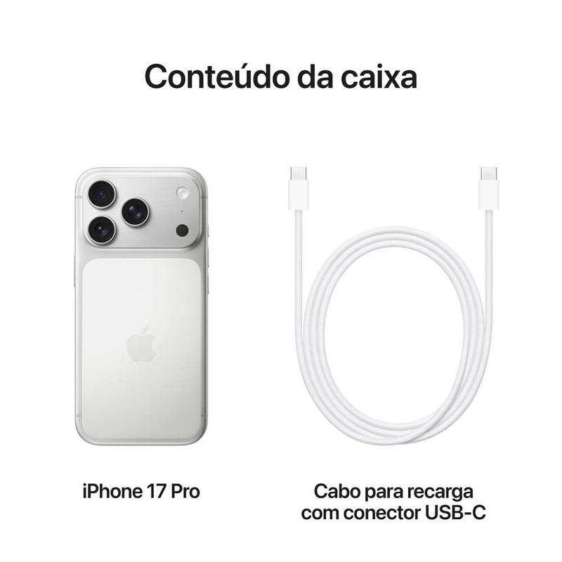 Apple iPhone 17 Pro 256GB Prateado 6,3