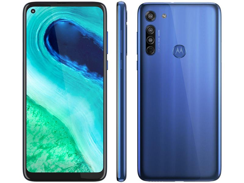 Smartphone Motorola Moto G8 64GB Azul Capri 4G 4GB RAM Tela 6,4