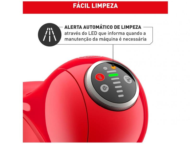 Cafeteira Elétrica Arno Nescafe Dolce Gusto Genio S Plus DGS3 Vermelha