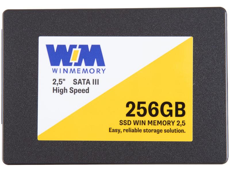 SSD 256GB WIN MEMORY SATA 2,5” Leitura 560MB/s Gravação 540MB/s