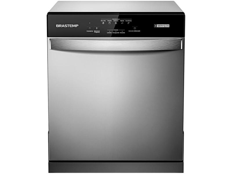 Lava-louça Brastemp Cinza - 110v - Blf08bsana