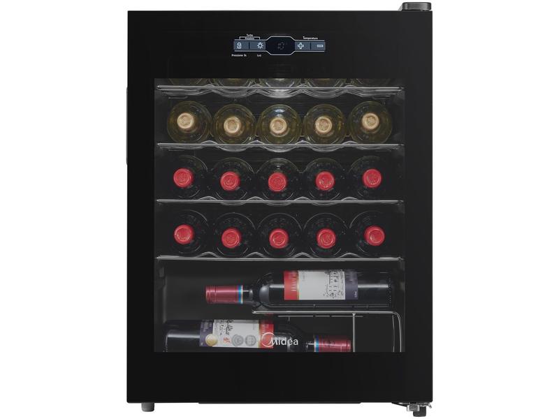 Adega Midea Preto - 24 Garrafas - Bivolt - Mdrw110fgggl3