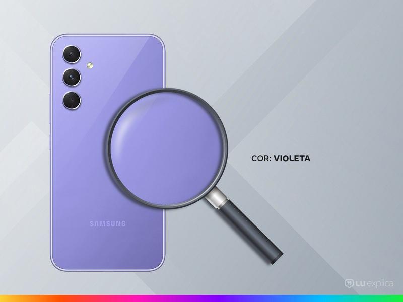 Smartphone Samsung Galaxy A54 128GB Violeta 5G Octa-Core 8GB RAM 6