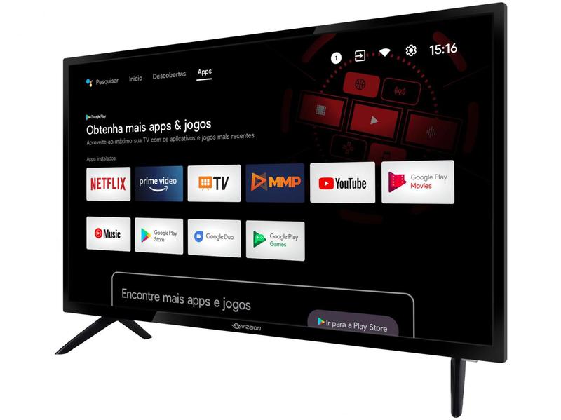 Smart TV 32” HD D-LED Rig Vizzion BR32D1SA