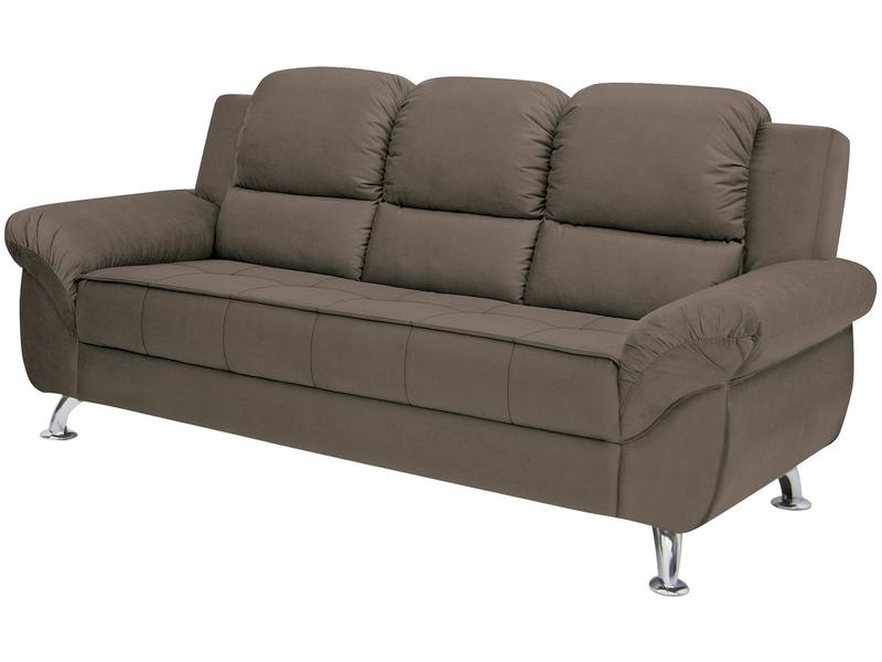 Sofá 3 Lugares Linoforte Marselha Suede | Americanas