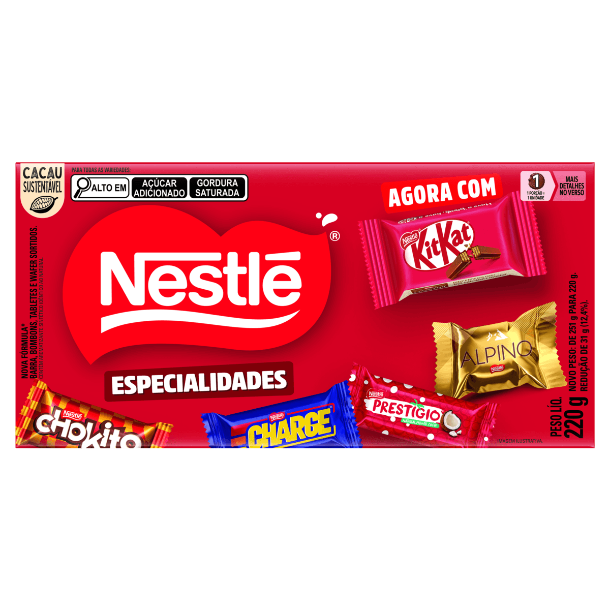 Caixa de Bombom Nestle Especialidades 220g