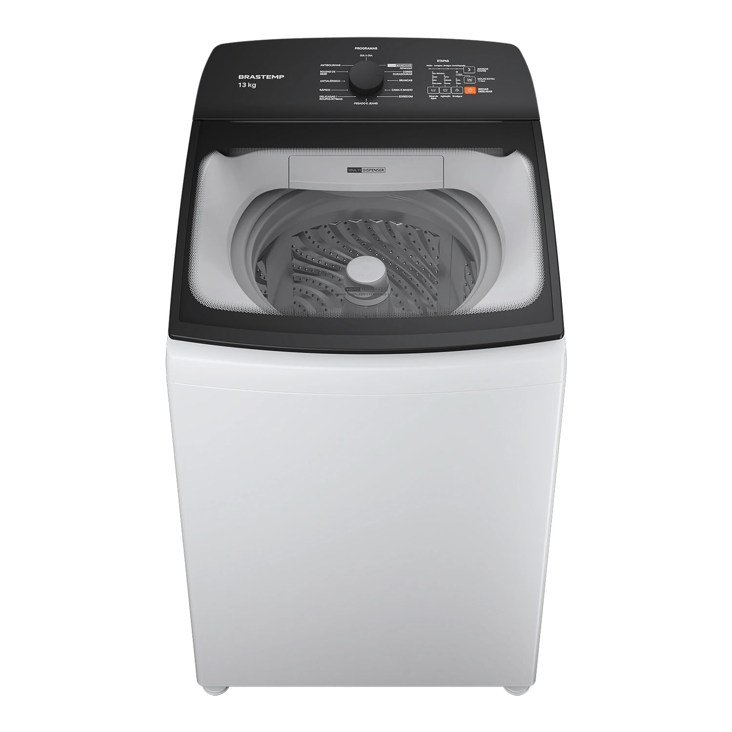 Lavadora de Roupa 13 Kg Branco Com Ciclo Tira Manchas Advanced e Ciclo Antibolinha Brastemp - 110v - Bwm13abana