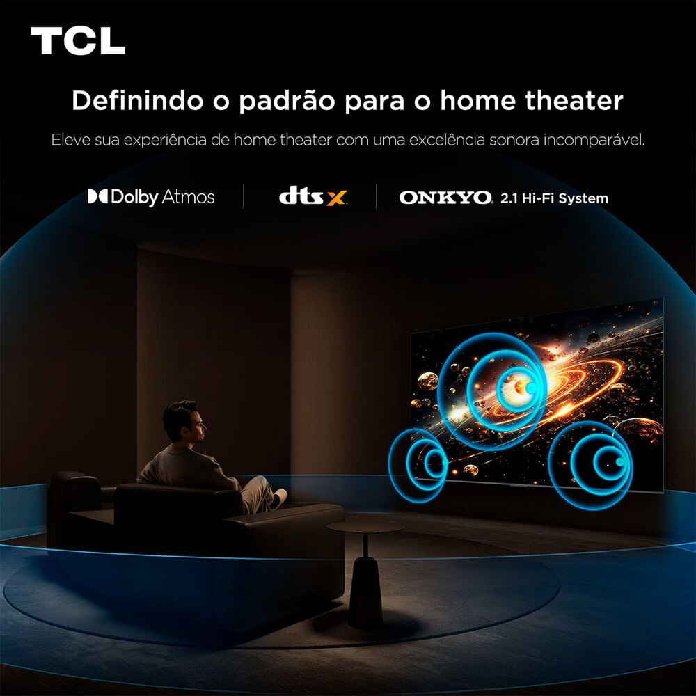 Smart TV 98 Polegadas Google TV Mini LED 4K 98C6K TCL