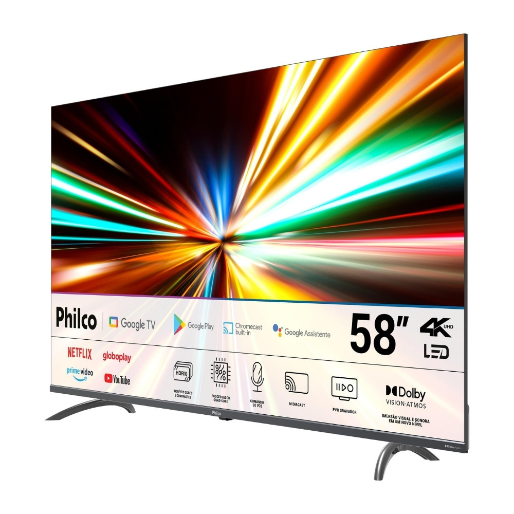 Smart TV Philco 58 Polegadas 4K UHD LED P58KGA