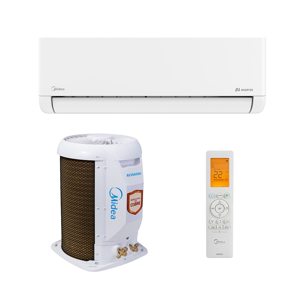 Ar Condicionado Split 9000 Btu Frio Ai Airvolution - Inverter - Midea - 220v - 42efvca09m5