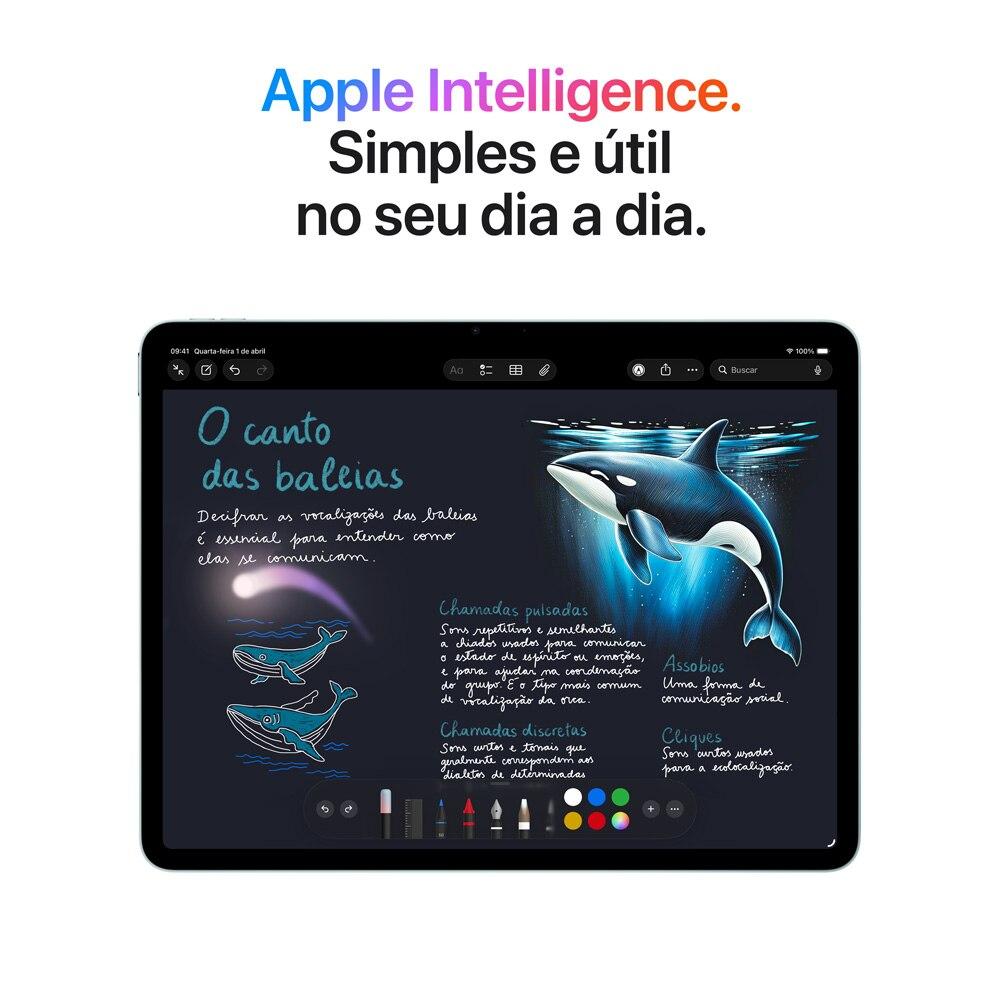 iPad Air de 11 polegadas Wi-Fi de 128 GB - azul (M4)