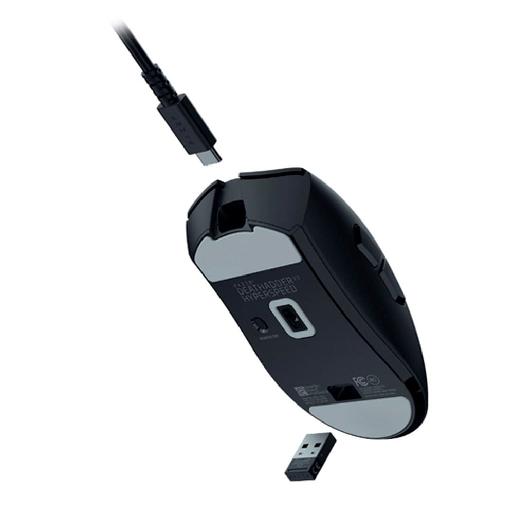 Mouse Razer DeathAdder V3 HyperSpeed - Wireless - Preto - RZ0105140100