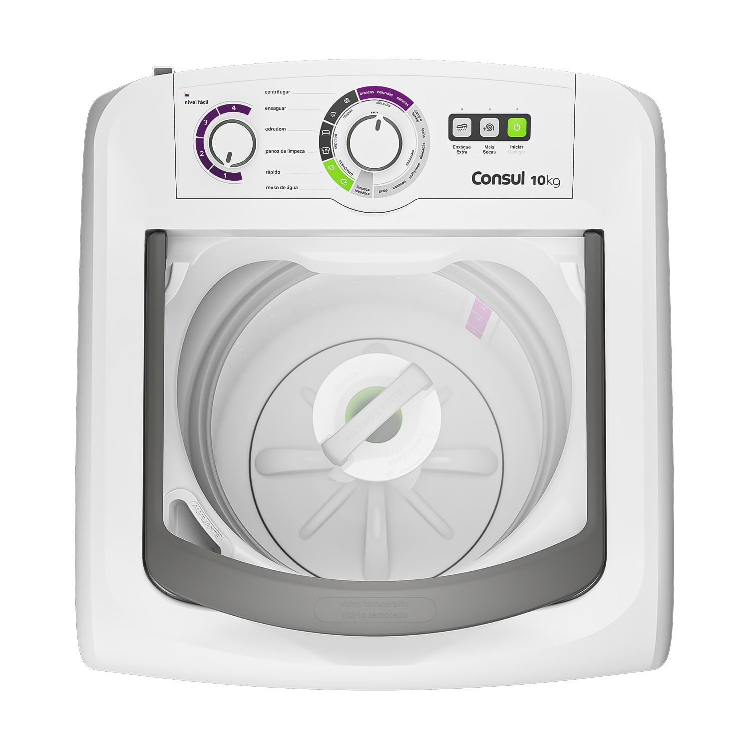 Máquina de Lavar Consul 10 kg Branca com Dosagem Econômica - CWB10BB