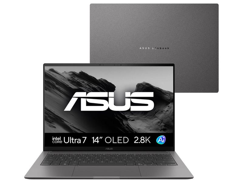 Notebook - Asus Ux5406aa-su308w Ultra 7 355 1.70ghz 16gb 512gb Ssd Intel Arc Graphics Windows 11 Home Zenbook S14 14