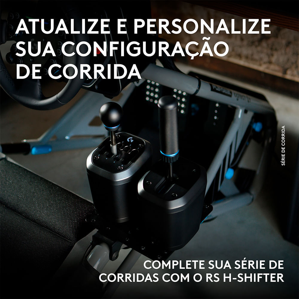 Câmbio Logitech G RS H-Shifter para Consoles e PC, Compatível com Base ...