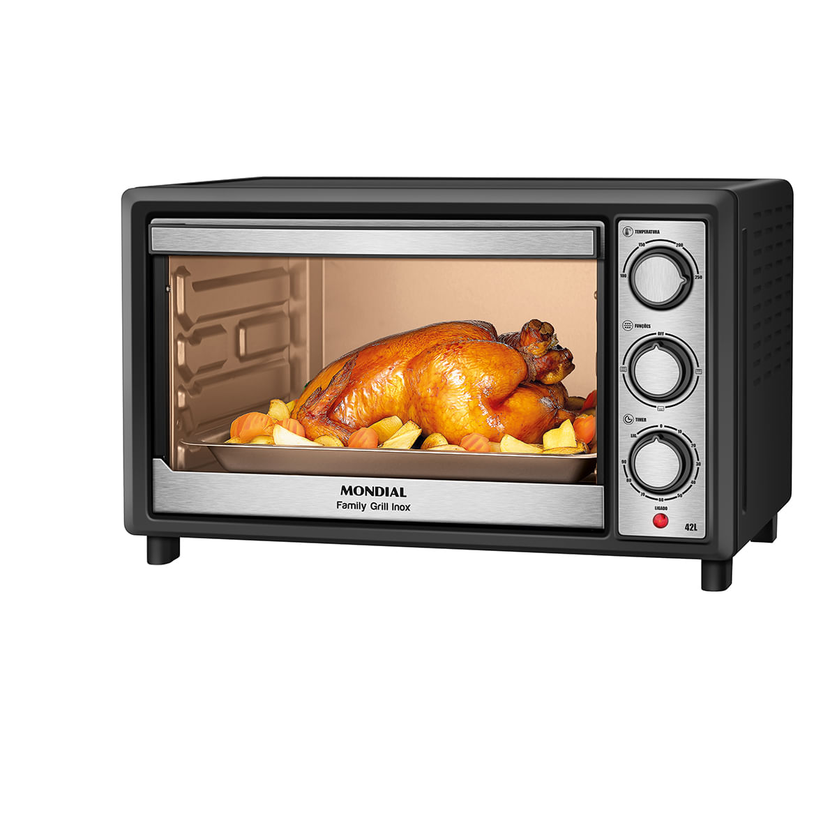 Forno 42l Mondial Preto - Elétrico - Family Ii - 220v - Frn-42-bi