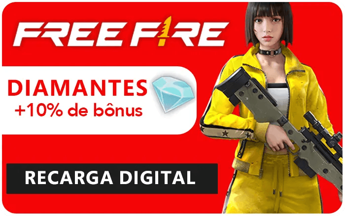 Gift Card Free Fire 310 Diamantes +10% de Bonus R$13,99