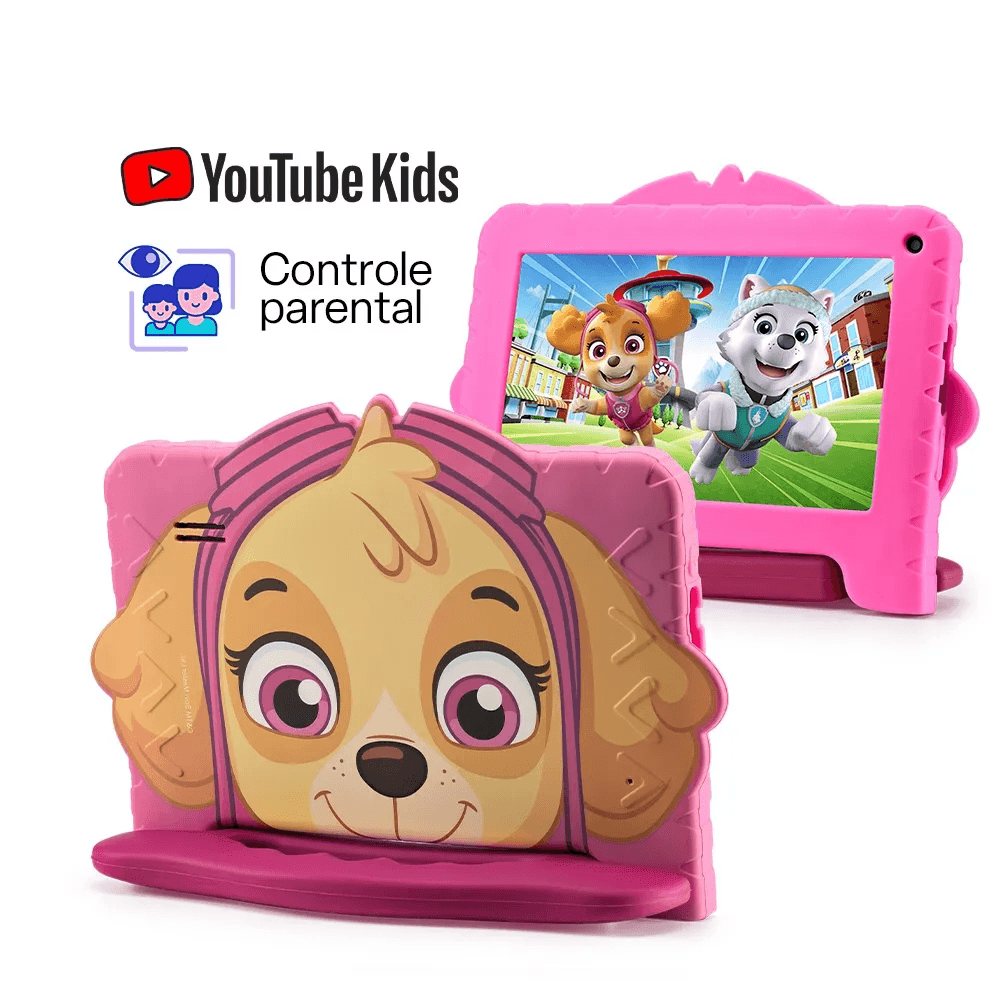 Tablet Multi Patrulha Canina Skye Nb422 Rosa 64gb Wi-fi