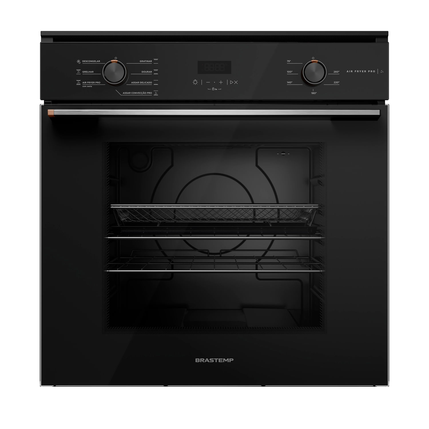 Forno 84l de Embutir Brastemp Preto - Elétrico - Air Fryer Pro - 220v - Box84aebna