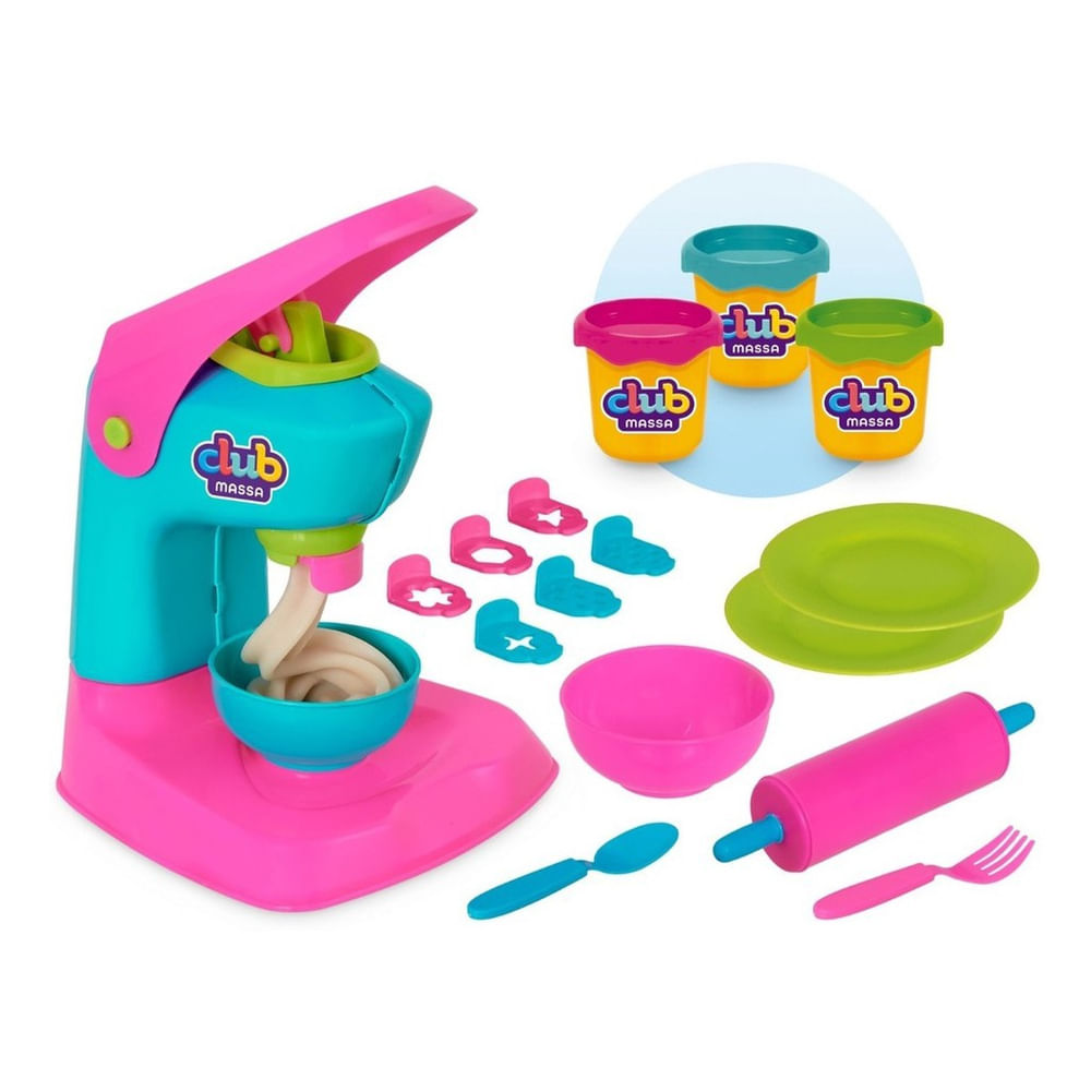 Kit Massinha Modelar c/ Máquina Club Massa Le Chef 558 Usual