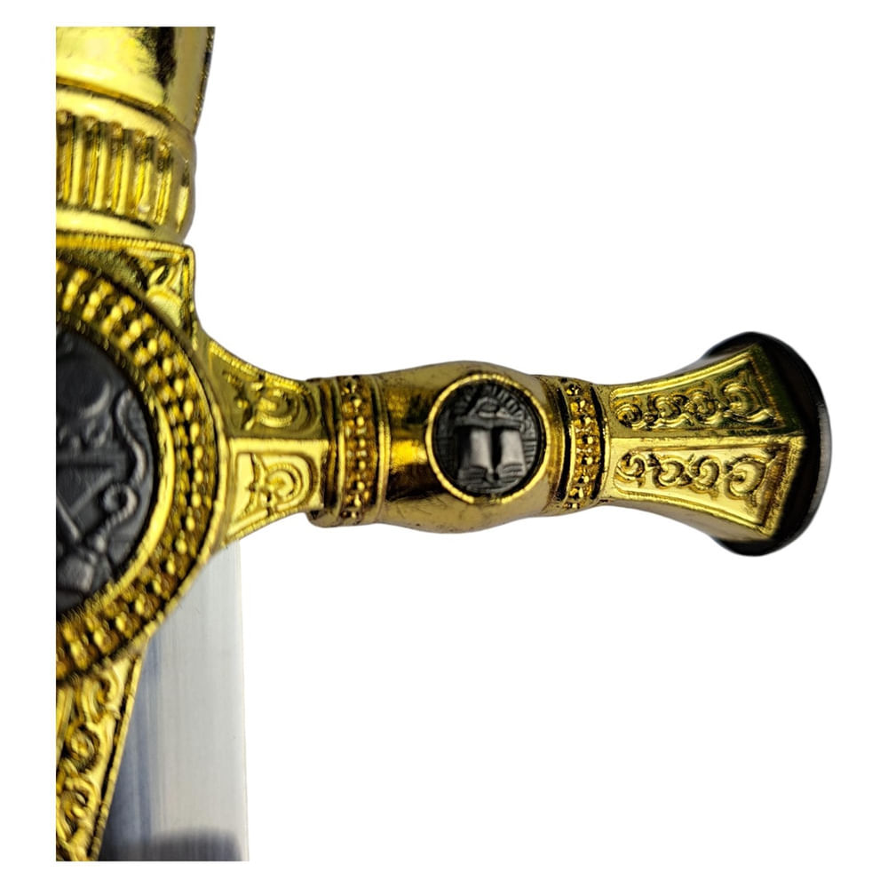 Espada Dupla Maçônica Suporte De Parede Em X Azul em Promoção