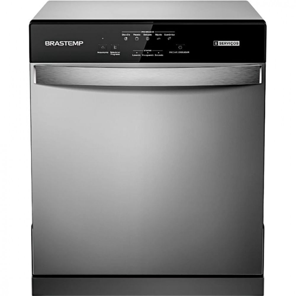 Lava-louça Brastemp Cinza - 110v - Blf08bsana
