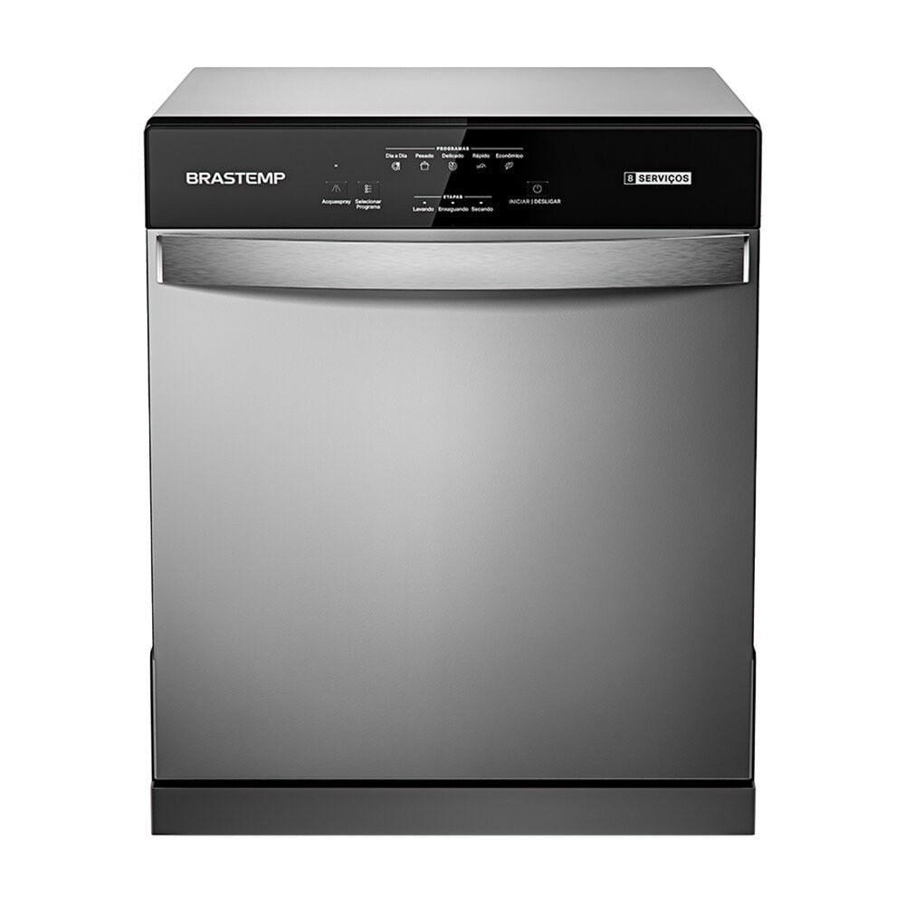 Lava-louça Brastemp Cinza - 110v - Blf08bsana
