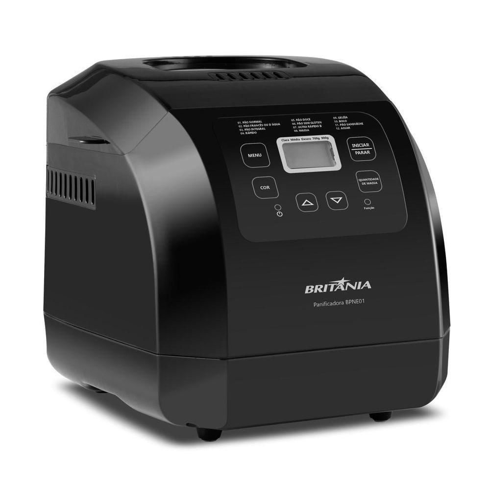Panificadora Britânia Preto 900g 12 Ciclos - 110v Bpne01
