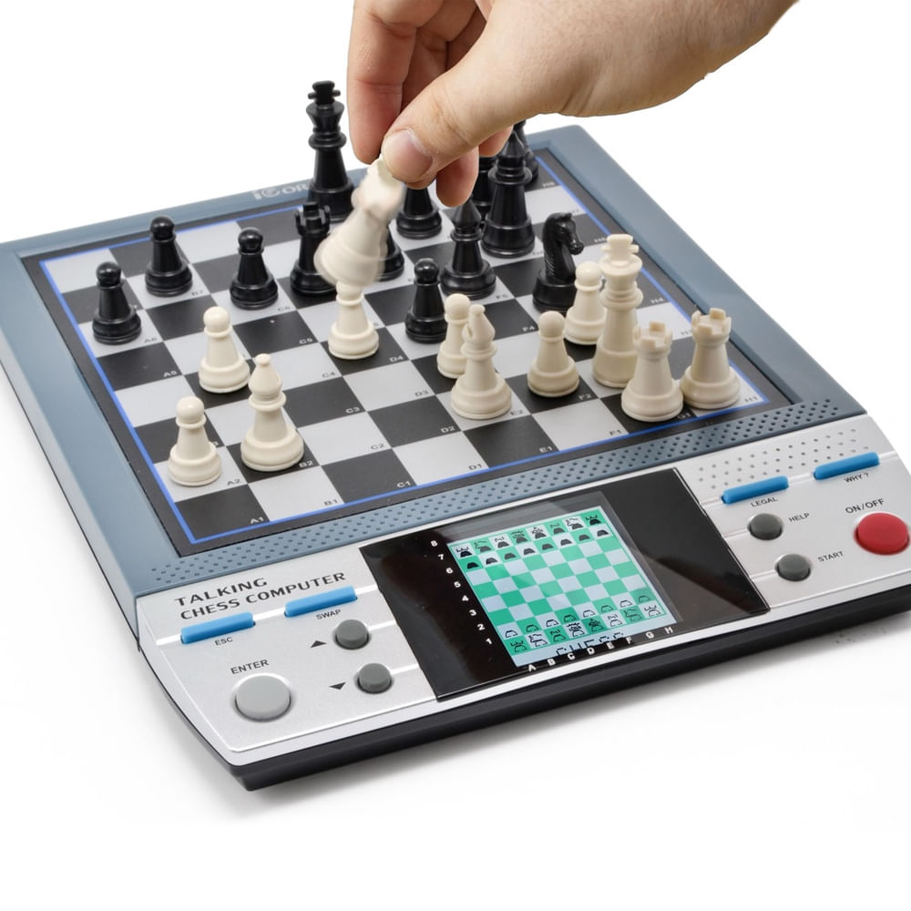 Conjunto de xadrez eletrônico iCore Talking Chess Computer para