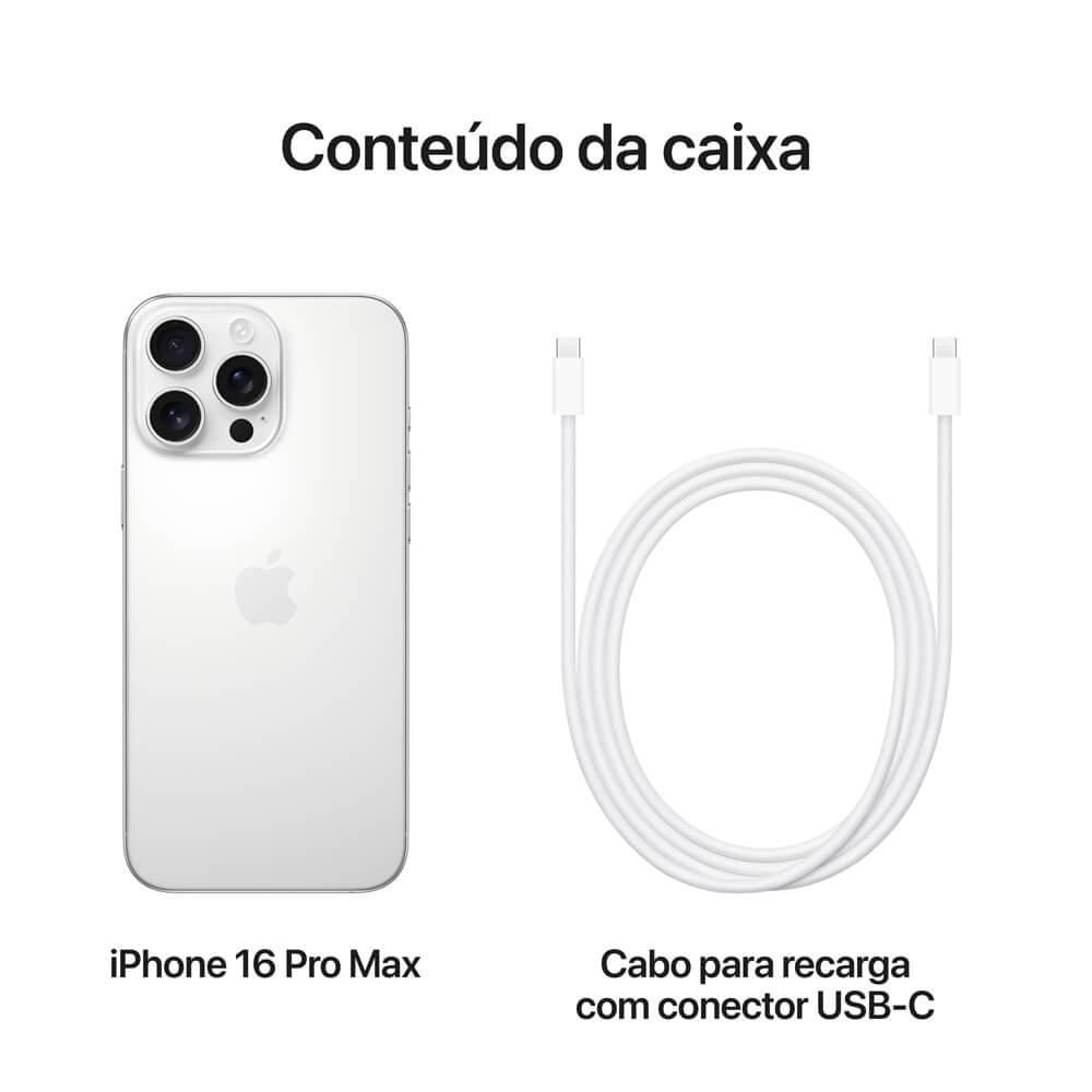 Apple iPhone 16 Pro Max 256GB Titânio branco em Promoção | Ofertas