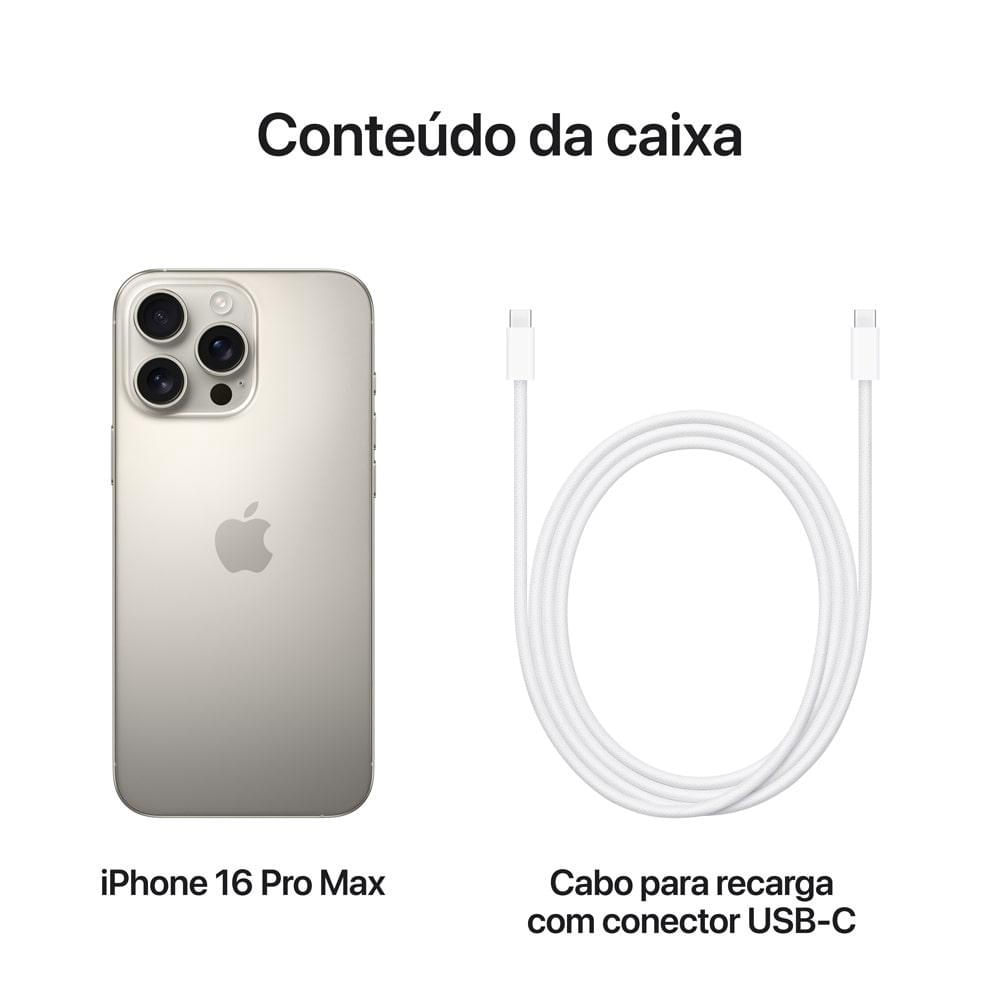 Apple iPhone 16 Pro Max 256GB Titânio Natural em Promoção