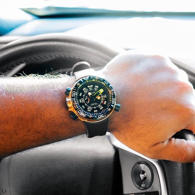 Relógio Masculino Citizen Aqualand Marine Eco-Drive TZ30740P em