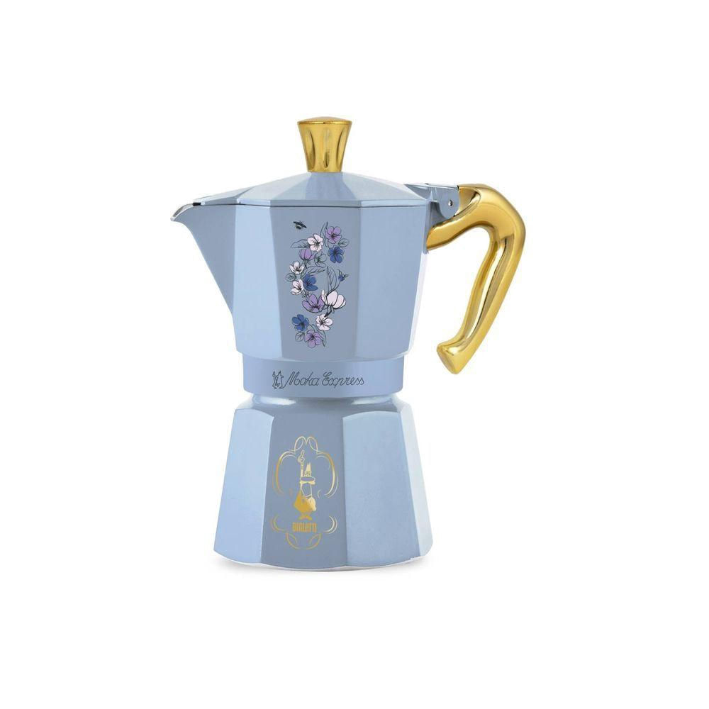 Cafeteira Italiana Bialetti Moka Express Bridgerton 300ml Azul Não Se Aplica - 10012006