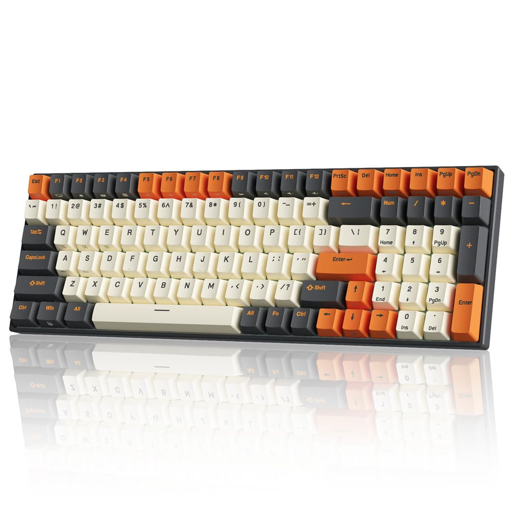 Teclado mecânico rk royal kludge RK100 Wireless rgb em Promoção