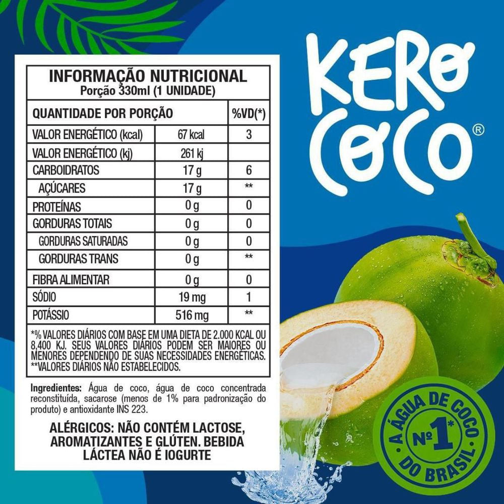 Água de Coco Kero Coco Caixa 330ml em Promoção | Ofertas na Americanas