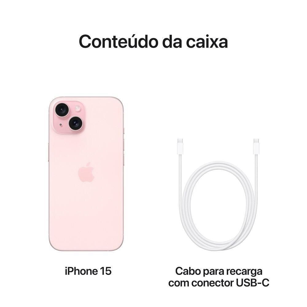 Apple iPhone 15 de 128GB - Rosa em Promoção | Ofertas na Americanas
