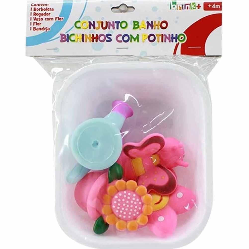 Brinquedo para Banho Bichinhos com Potinho brink+