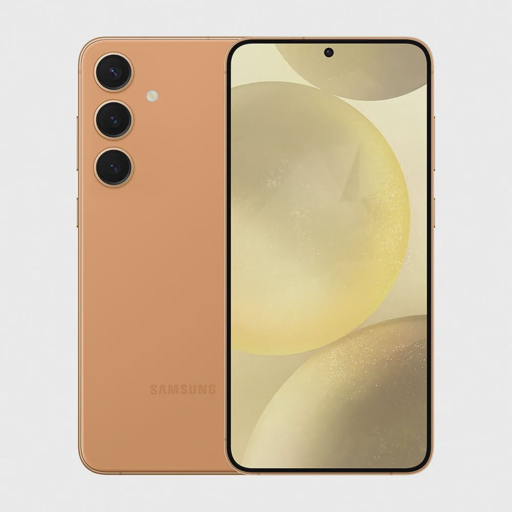 Galaxy S24 256GB USA版 AnberYellow simフリー Celular Samsung Galaxy S24 +, 256GB, 12GB de ram, Tela de 6.7