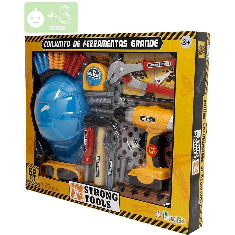 Conjunto Ferramentas Strong Tools 52 Peças Sortido - brink+