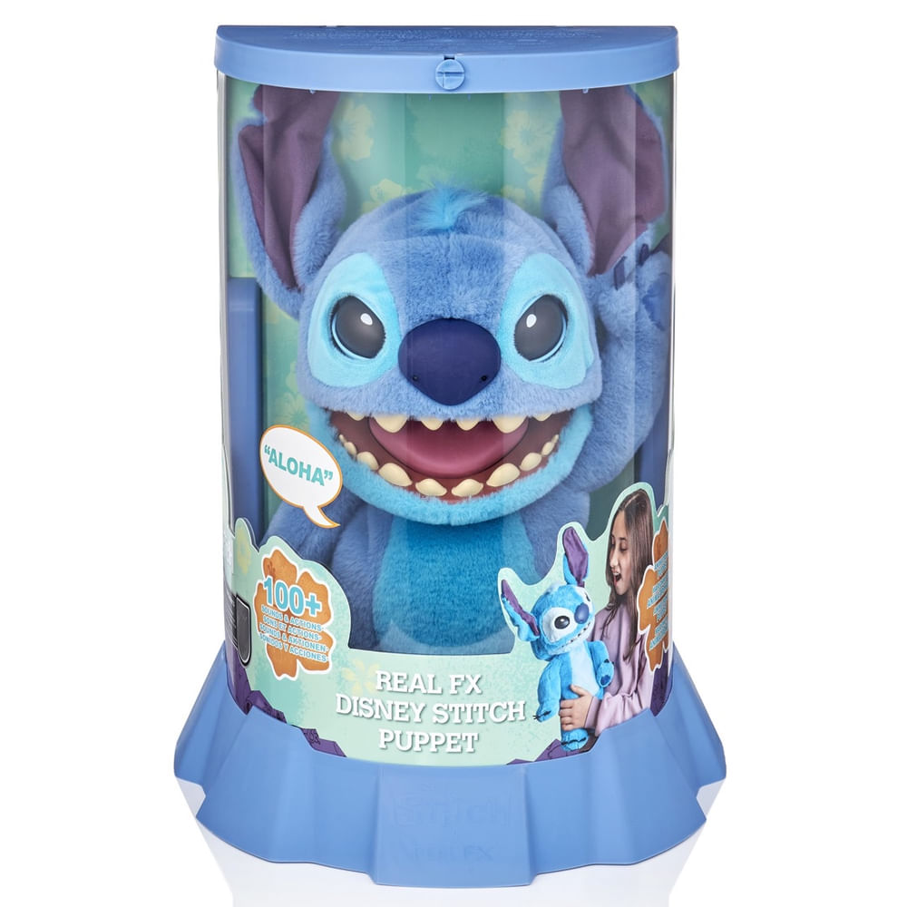 Pelúcia wow! Stuff Real fx Disney Stitch Lilo & Stitch 45cm + 6