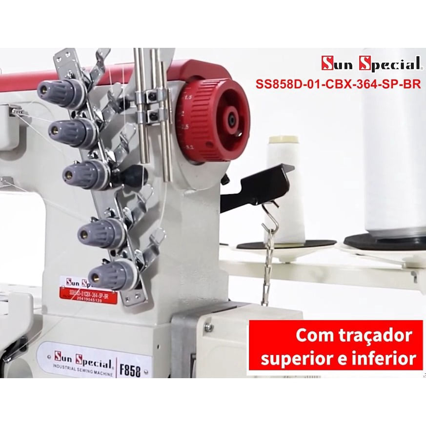 Galoneira plana direct drive sunspecial SS858-D-01CBX-3 em