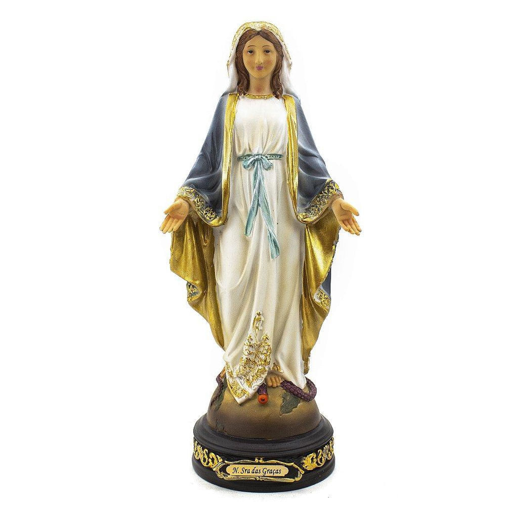 Imagem Nossa Senhora das Graças Importada 31 cm - Virgem Maria em