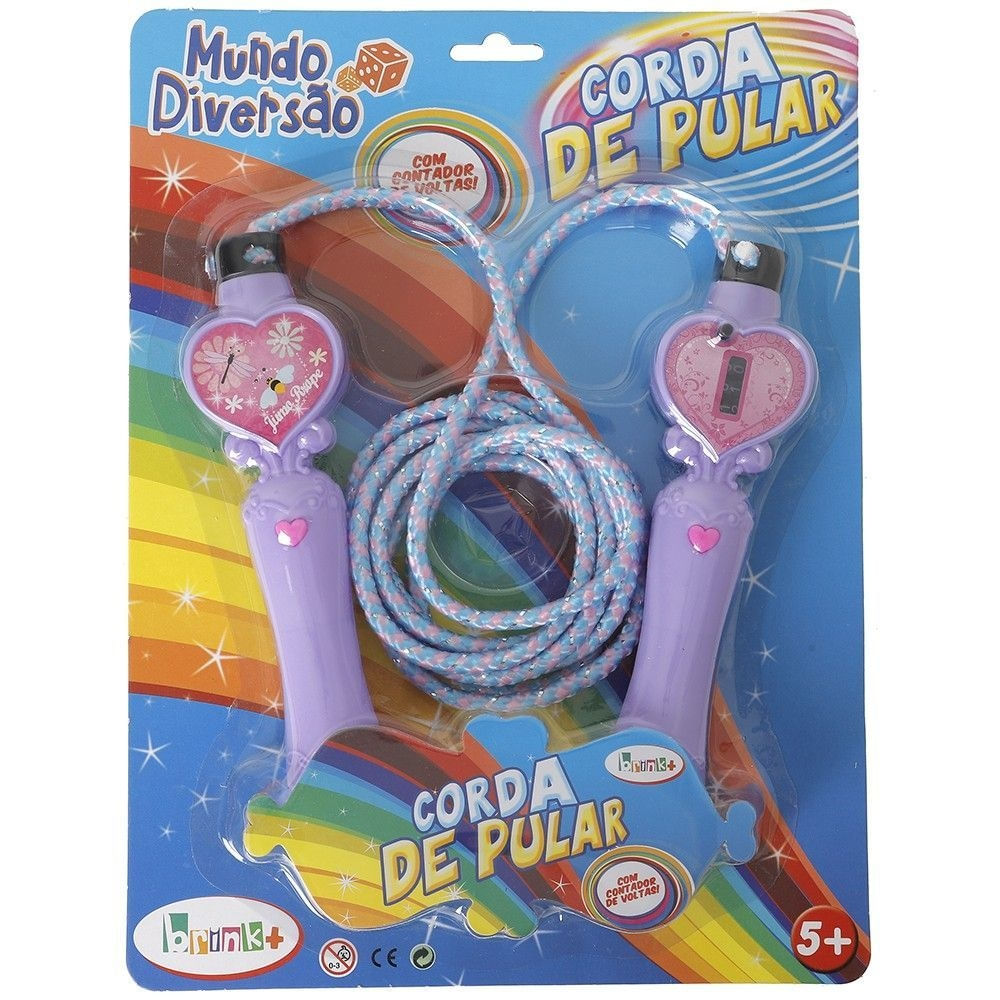 Encontraproduto.com.br - Corda de Pular com Contador Mundo Diversão Sortido - brink+