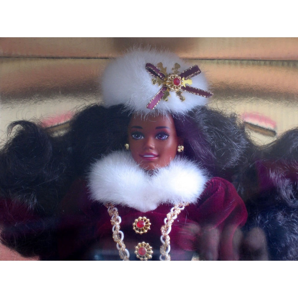Barbie Happy Holidays 1996 Edição especial afro-americana em
