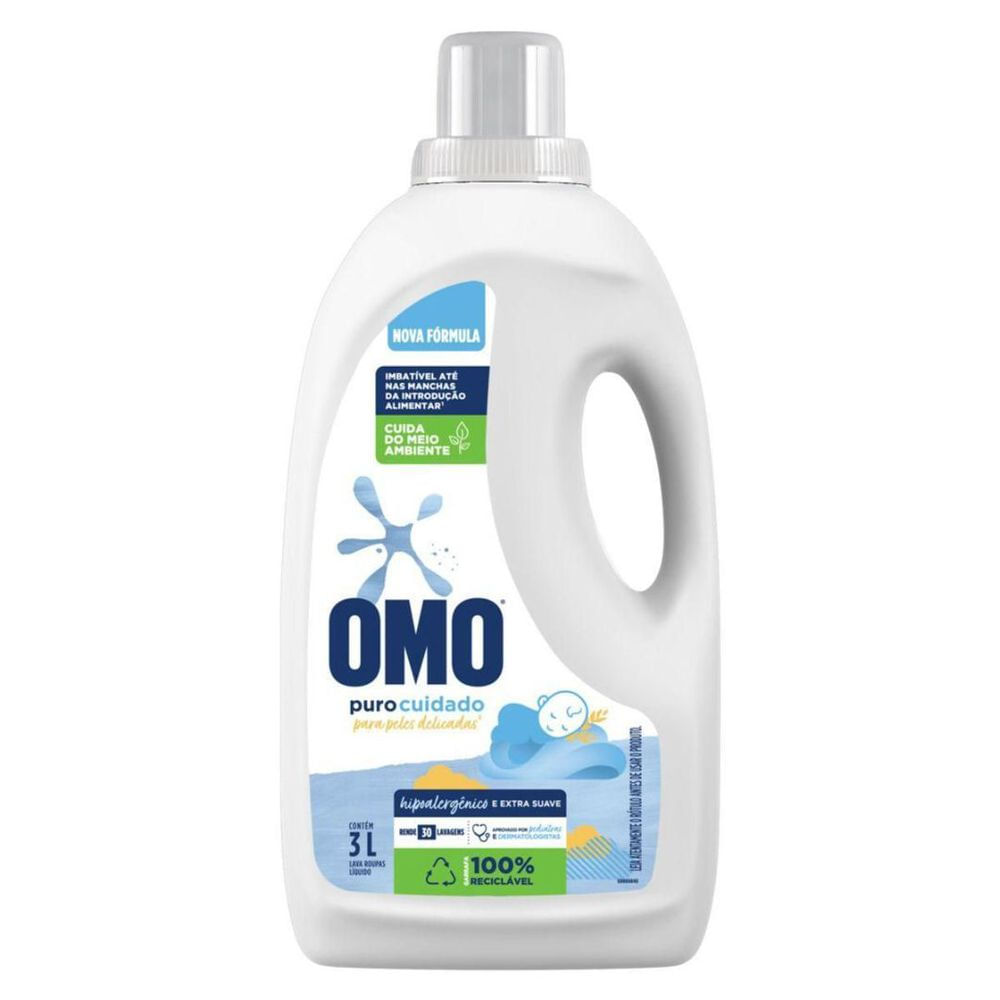 Sabão Liquido OMO Puro Cuidado 3L