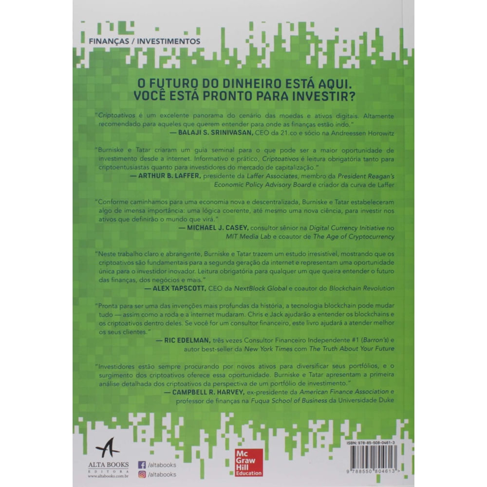 Livro - Criptoativos: o guia do investidor inovador para bitcoin e além em  Promoção | Ofertas na Americanas