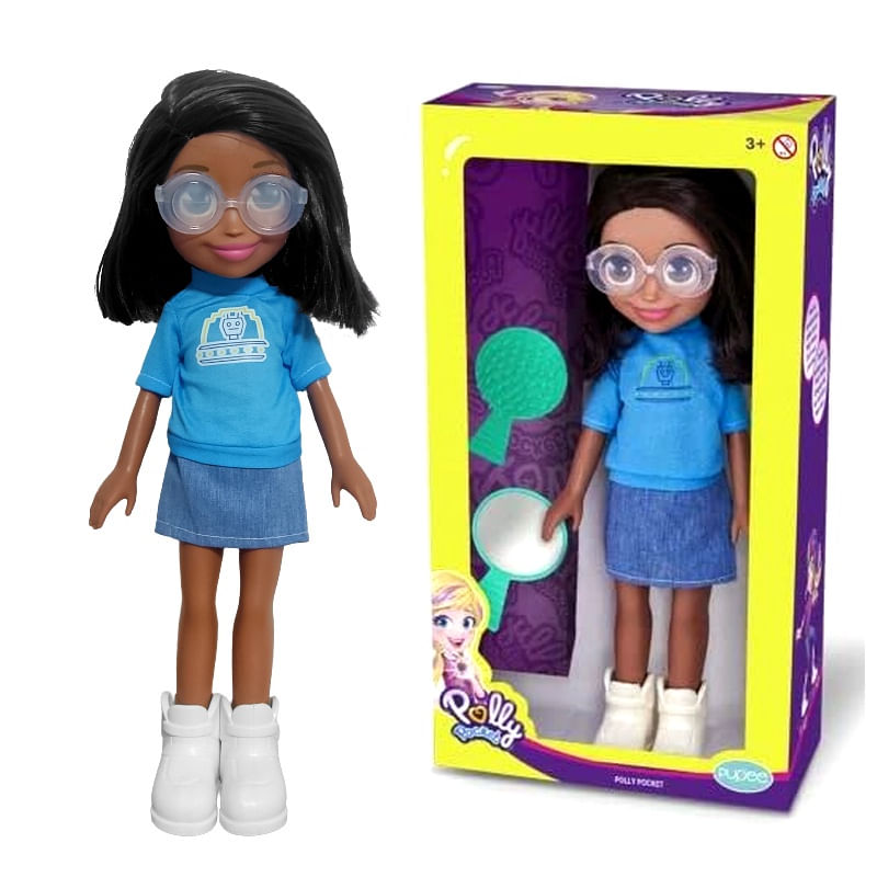 Boneca Shani Amiga Polly Pocket 38cm com Acessórios Mattel em