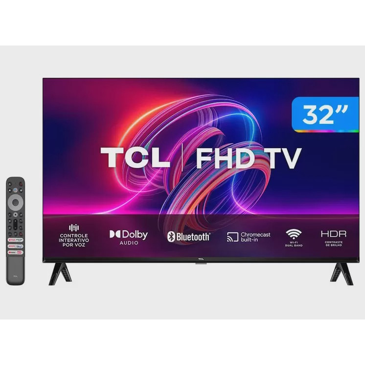 Smart TV 32 Full HD LED tcl 32S5400A Android - Wi-Fi Bluetooth