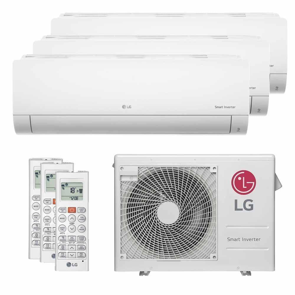 Ar Condicionado Multisplit Tri 23000 Btu(2x7000+9000) Quente/frio - Inverter - LG - 220v - Amnw09gsja0 Amnw07gsja0 / A3uw21gfac