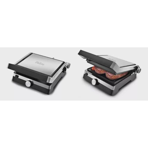 Grill + Sanduicheira Philco Master Press Prata - 110v Pgr04pi